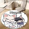 Personalized K-Kpop Team Round Chair Office Rug - Perfect for Mat, Office Chair & More - Ideal Gift for Birthdays and Holidays