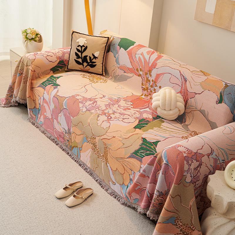Bohemian Sofa Cushion Modern Living Room Printed Sofa Towel Four Season Universal Scratch Sofa Cover Nap Blanket Cape for Sofa