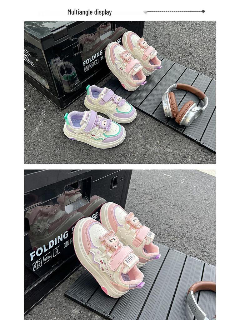 2025 Autumn Girls' Casual Princess Sneakers - Soft Sole Sports Shoes for Middle and Big Kids
