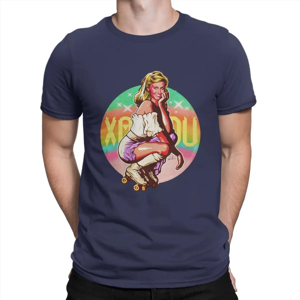 Australian Pop Female Singer Men T Shirt Olivia Newton John Leisure Sleeve Crew Neck T-Shirt  Cotton Gift Idea Clothing
