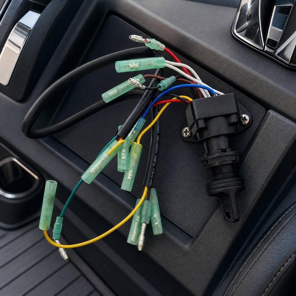 Marine Electrical Component Replacement Remote Throttle Control Box Ignition Switch for Boat