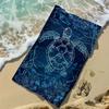 1pc Sea Turtle Ocean Beach Towel 2D Oversized Quick Dry Sand Free Towel for Beach Pool Swimming Travel Soft Absorbent Towel Gift