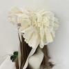 Victorian Dancing Party Anime Hat With Lace Bowknot Floral Design Adjustable Headbands For Women Girls Sun Protecting