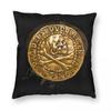 Pirate Coin Uncharted Square Pillowcase Polyester Linen Velvet Creative Zip Decorative Pillow Case Home Cushion Cover