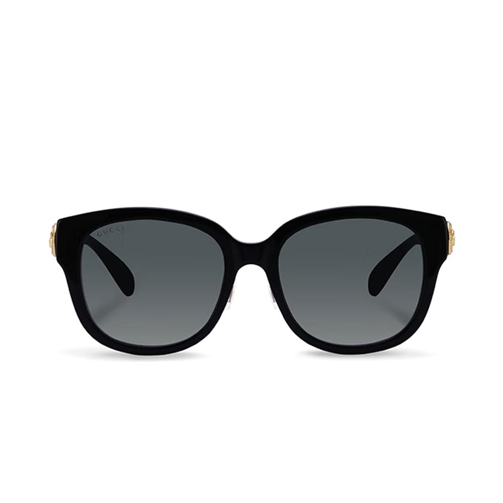 Gucci Vintage Minimalist Gold-toned Metallic Double G Logo Classic Aesthetic Buckle Plate Frame Round Sunglasses Unisex Couple Style