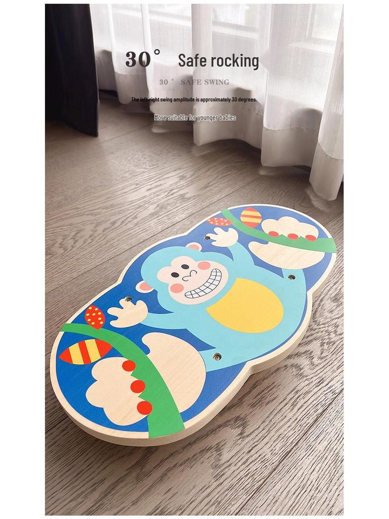 Children's Wooden Balance Board: Early Education Puzzle for Sensory and Focus Training.
