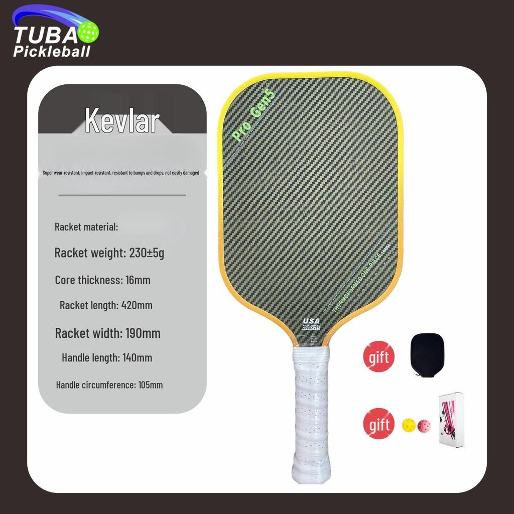 5th Gen Carbon Fiber Kevlar Pickleball Paddle Set for Professional Competition