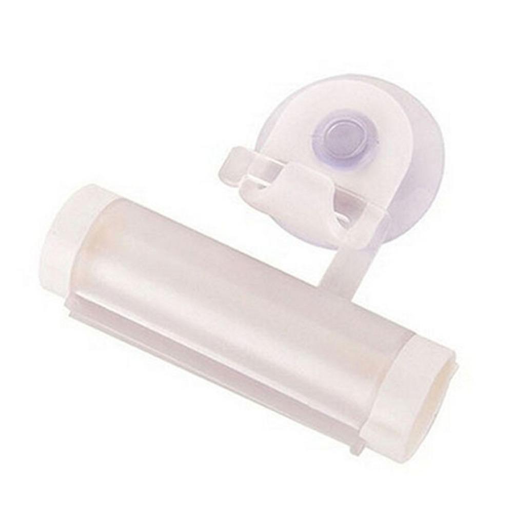 Plastic Device - A Suction Cup Press for Convenient Storage and Uniform Squeezing of Toothpaste Tubes