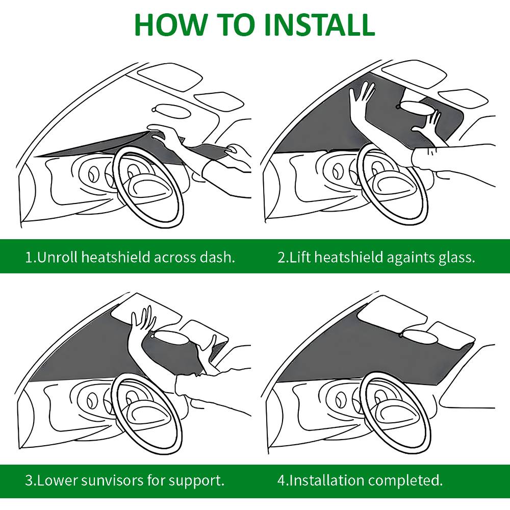 Cartoon Eyes Cute Car SunShade Windshield Foldable Three-layer Insulation Sunshade By Suction Cup Blocks UV Rays SunWindshield Sunshades 1