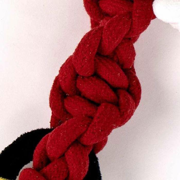 Dog Toy - MICKEY MOUSE - Rope Tug - Red - 11 X 27 X 9.5 Cm - Dental Health