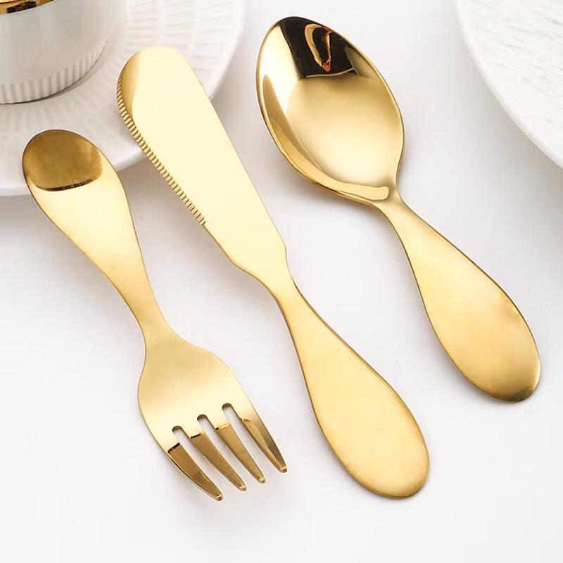 ZISIZ Children's Gold Fork Set