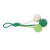 Hanging Cat Sisal Ball Chewable Colorful Interactive Cat Sisal Rope Ball Toy for Pet Indoor Green
