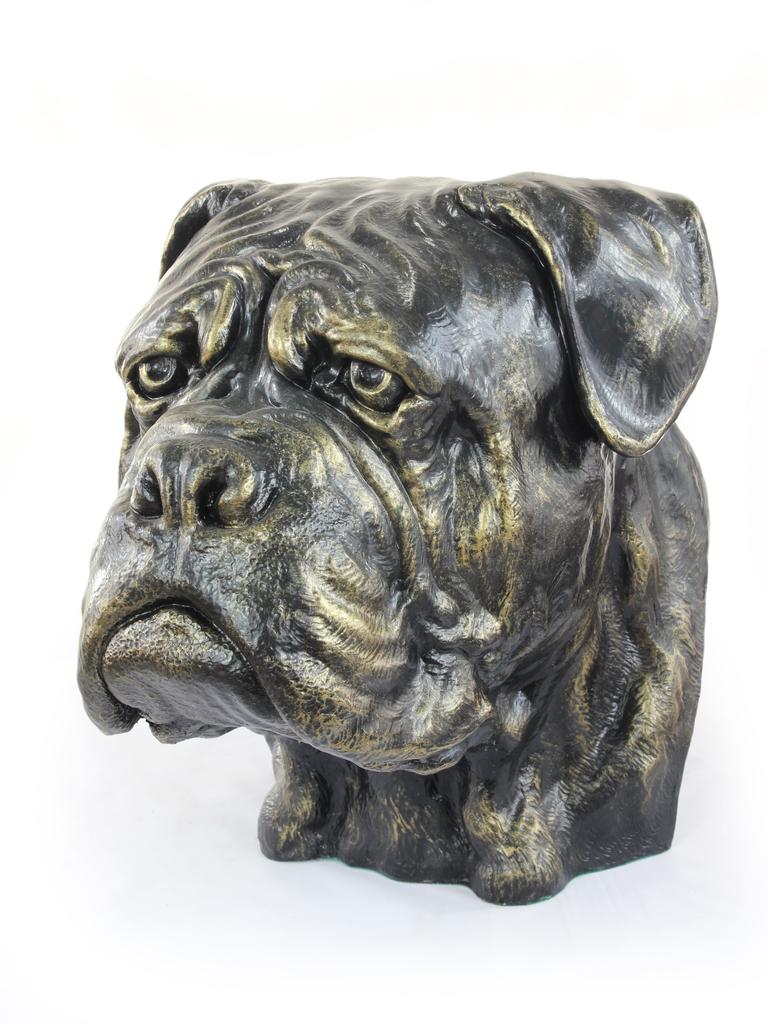 Bullmastiff, Bulmastif - Popiersie Psa, Duża Głowa Psa Do Ogrodu, Unikatowa Ozdoba Salonu Marki Art-Dog