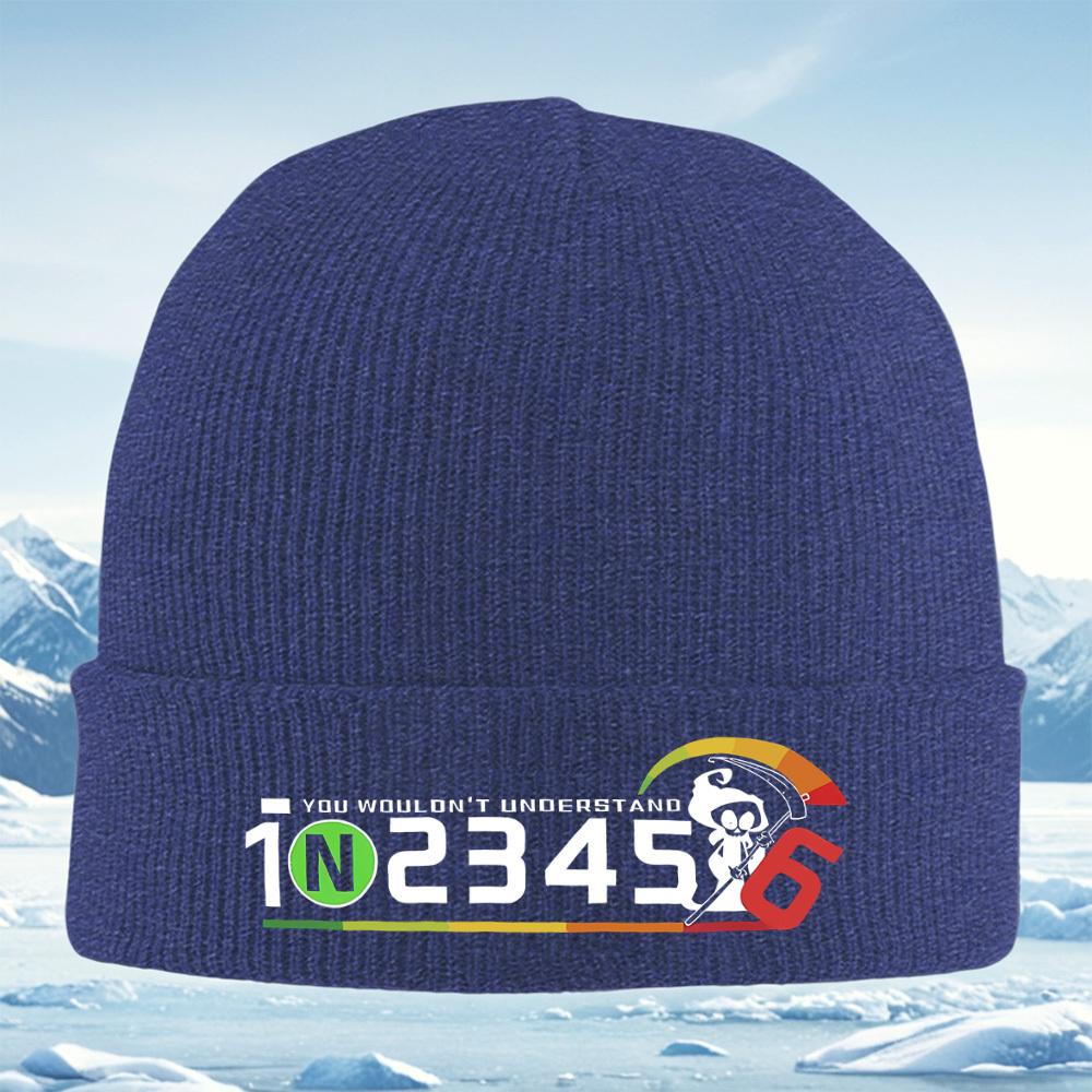 

Reaper numbers speedometer black background design Men Women Unisex Knitted Hat Beanie Pullover Cap Winter Thermal Warm Christma
