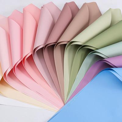 Carta da imballaggio impermeabile in stile coreano color dopamina per fiori freschi
