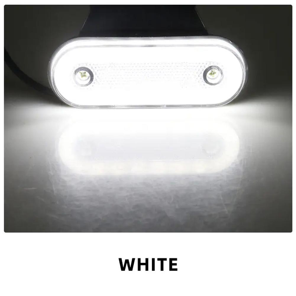 Lampă de degajare a luminii de degajare laterale a camionului cu suport pentru rulotă, remorcă, tractor, lampă de avertizare pentru camion, lampă externă pentru mașină 12V 24V