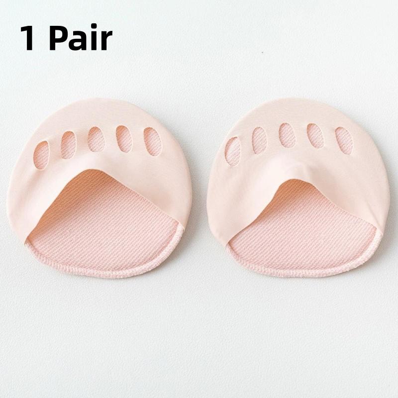 Five Toes Forefoot Pads for Women High Heels Half Insoles Foot Pain Care Absorbs Shock Socks Toe Pad Massaging Toe Pad