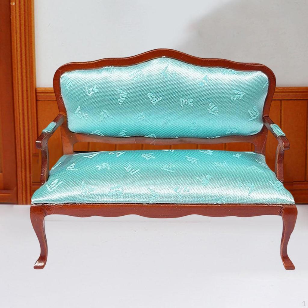 1/12 Dollhouse Furniture Chair Doll House Accessory Ornament Armchair Decorative