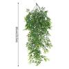 Guirnalda de Hojas de Plástico Colgante Decoración para el Hogar Planta Artificial Vid Guirnalda de Hierba de Hojas de Plástico Colgante Decoraciones para Fiesta de Boda al Aire Libre Hiedra de Ratán Falso