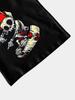 Kinder T-Shirt Totenkopf Skateboard T-Shirt für einen Jungen Oberteile Koreanische Kinderkleidung Kinder Frühlingskleidung T-shirty