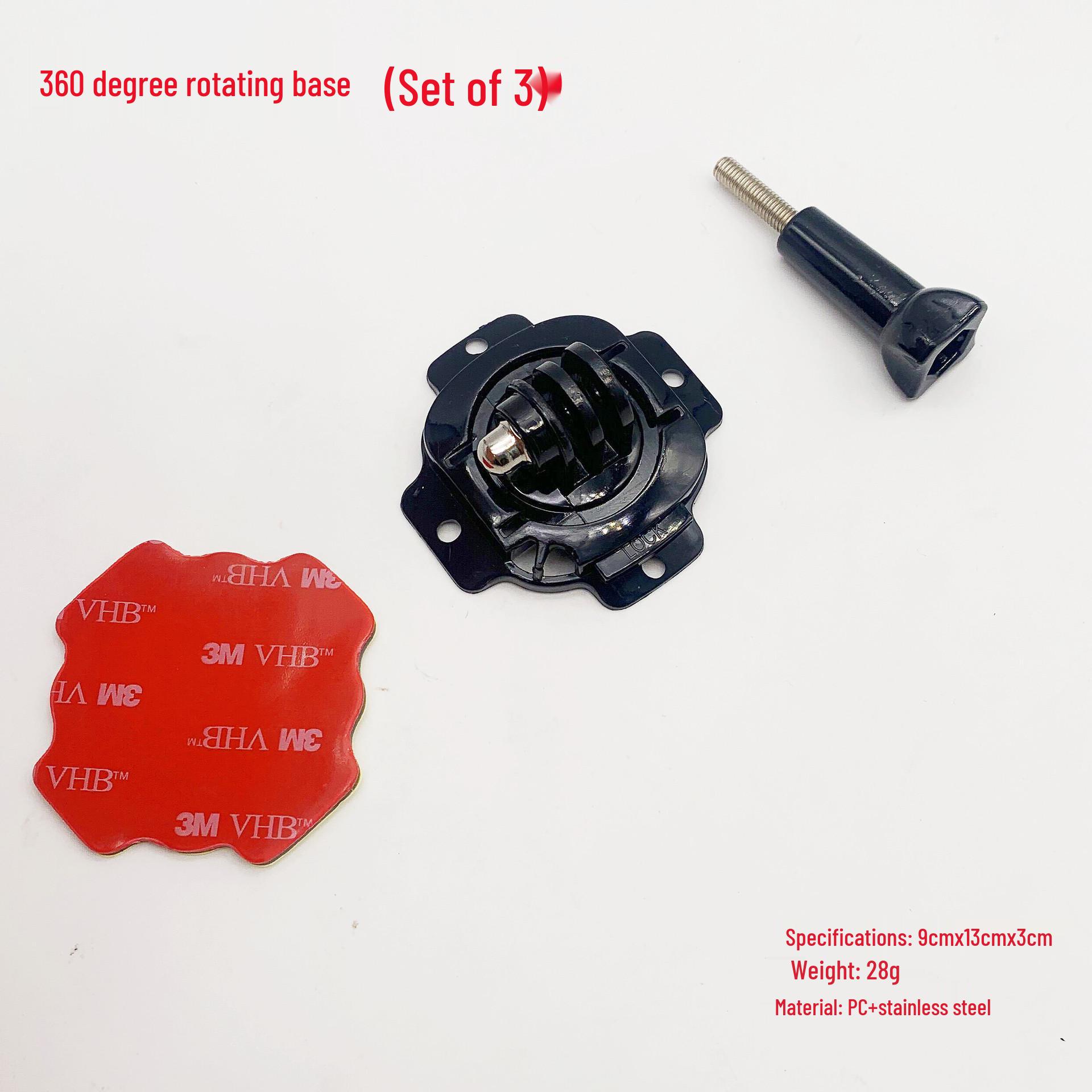 GoPro Sports Camera 360° Rotating Helmet Mount with 3M Adhesive