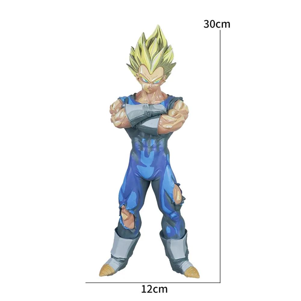 Dragon Ball Z Majin Vegeta Figuras Anime DBZ Super Saiyan Action Figure Toys 30cm Collection Model Gift for Children Ornaments