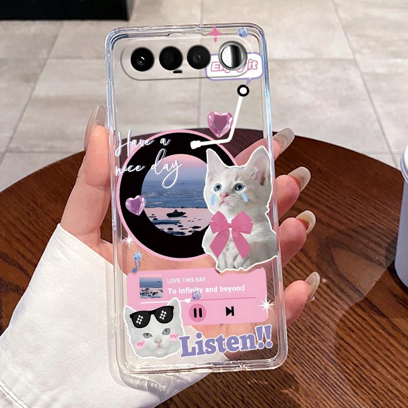 Jelly Casing For Realme 16 5G Coque Capa Clear Silicone Soft TPU Back Cover Cute Cat Rabbit Heart Protective Case Fundas