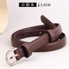 Womens Genuine Leather Belt With Metal Buckle Slim Waistband Jeans Office Casual Style