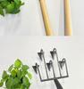 Multi-Functional Garden Rake Hoe with Three and Five-Tooth Soil Loosening Tools for Planting and Weeding