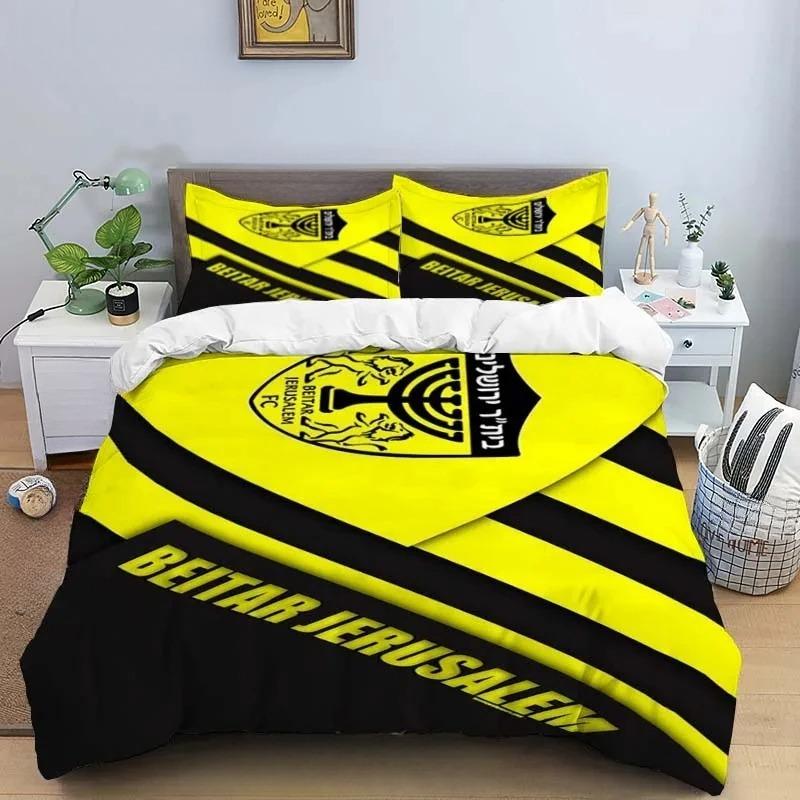 Beitar Jerusalem Fc Bedding and Duvet Set Personalized and Comfortable Four Seasons Duvet Set Full Size Bedding