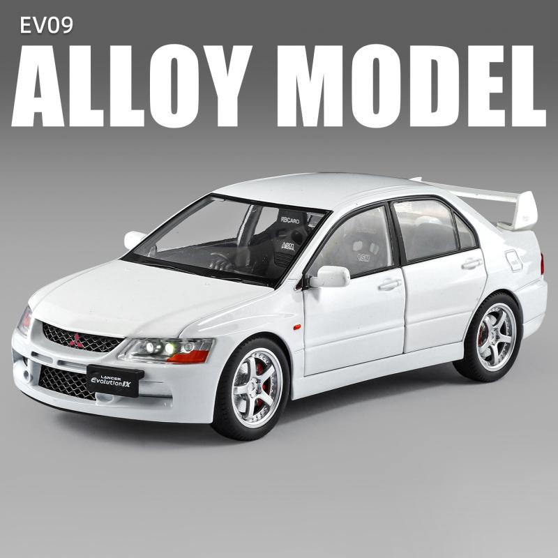 

JDM 1:24 Mitsubish Lancer Evolution EVO9 Latte Art Version Alloy Metal Diecast Model Car Home Trendy Ornaments Holiday Presents