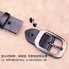 Womens Genuine Leather Belt With Metal Pin Buckle Motorcycle Riding Casual Wear Adjustable Waistband Fashion Accessory