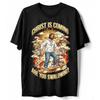 Christ Is Coming Are You Swallowing T-Shirt Funny Jesus Edgy Meme Gift Tee