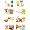 Rilakkuma Relax Bear Cat Cafe Box Set 115mm X 70mm X 50mm ATBC-PVC Collectible Figurines