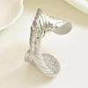 Vinatge Matte Twisted Line Design Cuff Bangle for Women Men Hip Hop Style Bangles Versatile Daily Wear Jewelry Gifts