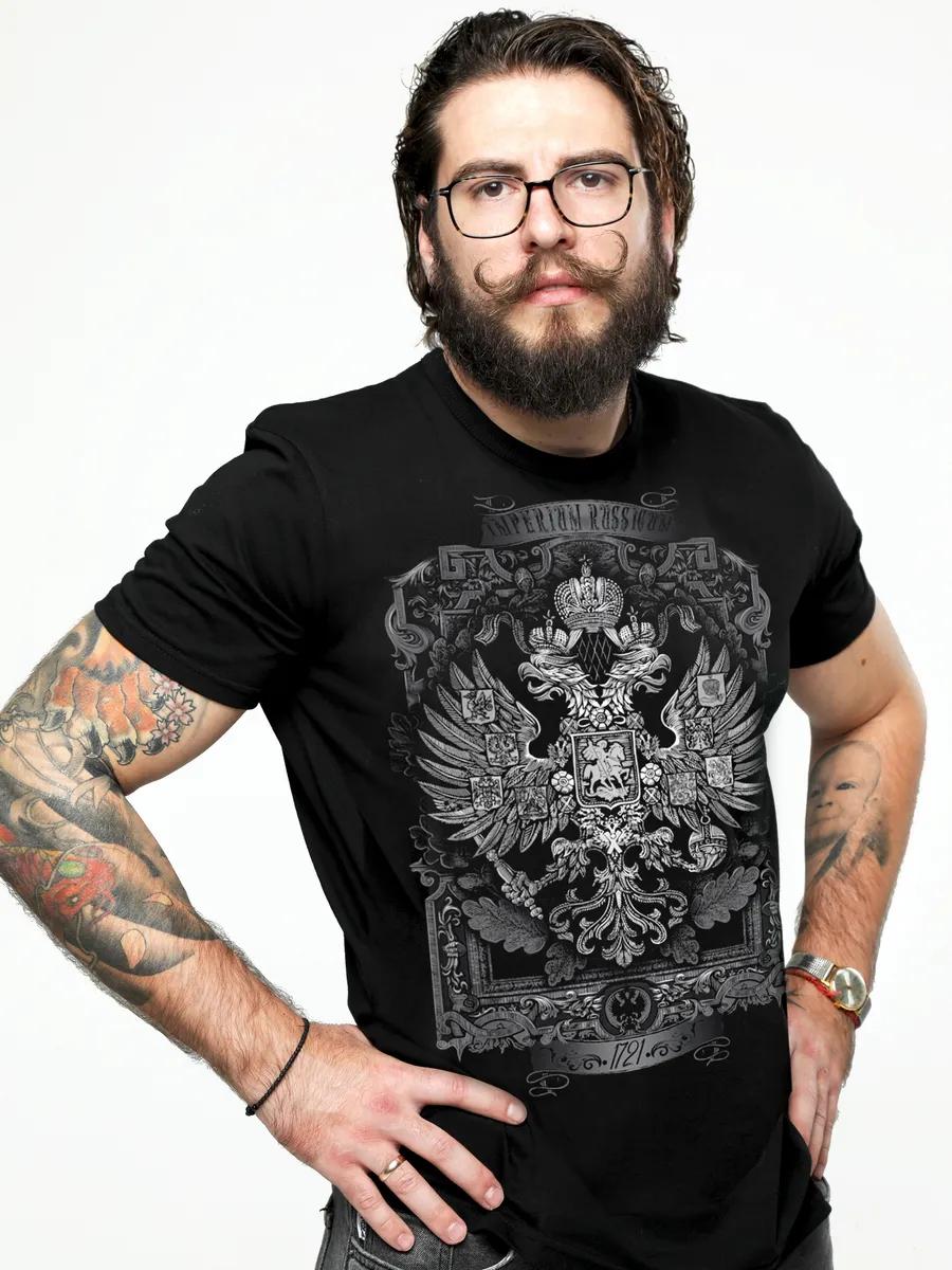 T-shirt with wolves print S