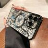 Luxury Magsafe Mechanical Gear Transparent Case For iPhone 16 Pro Max 15 14 13 12 11 Plus Soft Wireless Charging Magnetic Cover