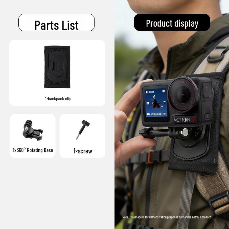 DJI/GoPro Action Camera Shoulder Strap Mount Bracket