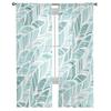 Abstrakt strand textur sommar sovrum transparent skira gardiner Holiday dekoration fönster Voile tyll gardin
