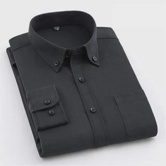 

Мужская рубашка Slim Fit White Oxford Cotton с длинным рукавом 3XL 42 recommended 145—155 jin