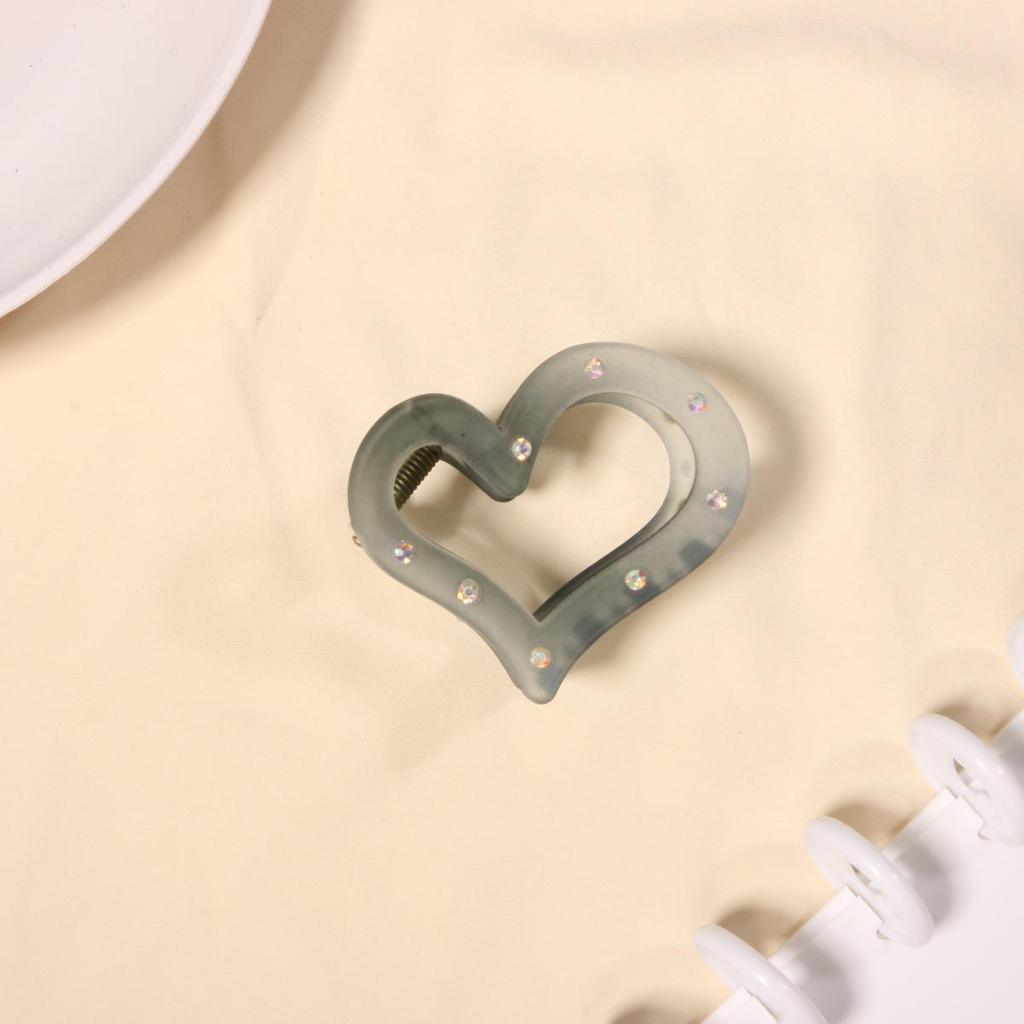 Koreanische kreative Herz-Haarklammer für süße Mädchen-Influencer-Hochsteckfrisur - Vielseitiges Haarnadel-Accessoire