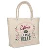 Tote Bag - PLANETEE - Esther the Most Beautiful - Jute - Large Capacity - Printed In France
