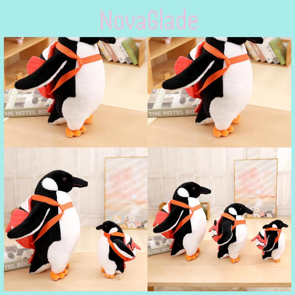 Adorable Penguin Plush Backpack Toy Gift For Girls Birthday With Soft Pp Cotton Filling