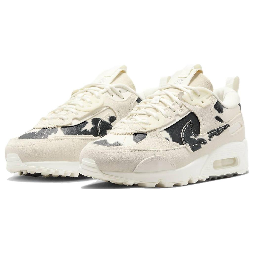 Nike Air Max 90 Futura Dámské tenisky s kravským potiskem Krémová Plachetnicová Chromová FN7170-133