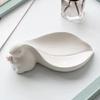 Big Ear Cute Rabbit Ceramic Soap Box Bathroom Drainage Soap Dish Storage Wash Desk Ornaments Decor Home Decoration Accessories