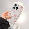 Pink Butterfly Flower Soft Frosted Transparent Case for Apple iPhone 11, XS, 14 Pro Max, 15, 16, 16 Pro