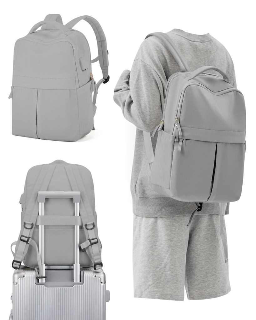 Black Laptop Backpack For Women Gym Backpack Casual Daypack Backpacks Travel Backpack For Traveling On Airplane Work Backpack