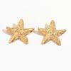 Seaside earrings summer ocean vacation wind alloy starfish earrings women's niche exaggerated earrings