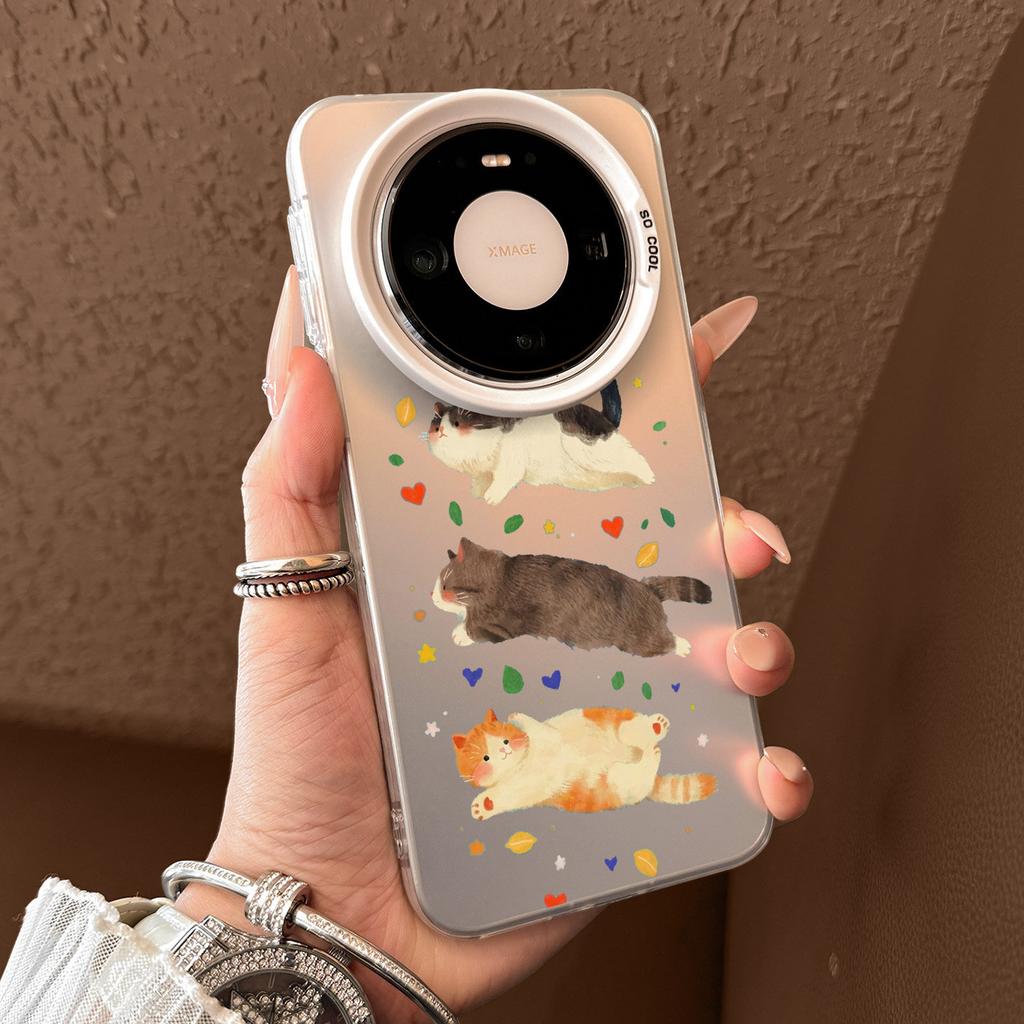 Watercolor kitten is suitable for Huawei mate80 mobile phone case mate80promax new mate70 all-inclusive anti-defense