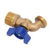 Garden Hose Outlet Valve G3/4in DN20 Male Thread Brass High Temperature Proof Garden Faucet Valve